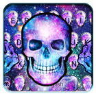 Galaxy skull Keyboard-icoon
