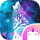 Icona Galaxy Keyboard Keyboard Theme per ragazze