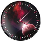 Galaxy Clock Live Wallpaper