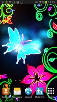 Butterfly Neon-poster