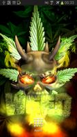 Demon Skull Weed poster