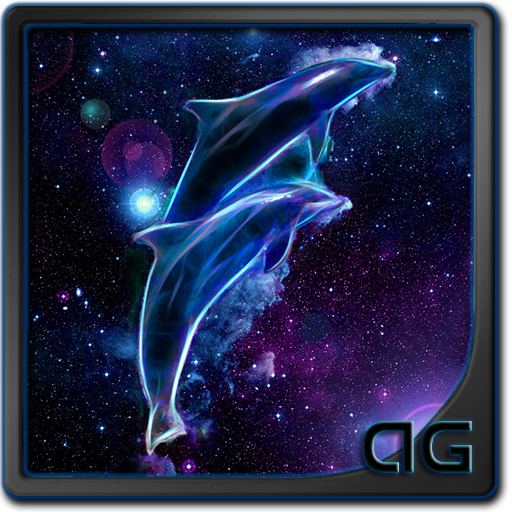 Starfield Dolphins Galaxy LWP