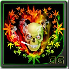 Skull Smoke Weed Parallax LWP