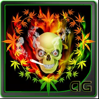 Skull Smoke Weed Parallax LWP