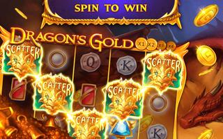 Golden dragon: 777 casino Slot fairytale Epic win poster