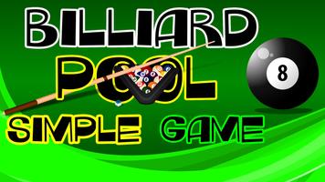 Billard Pool Simple jeu Affiche