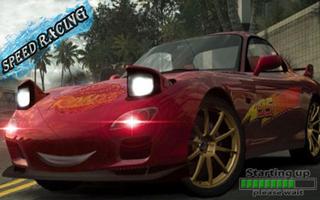 McQueen  car Racing Lightning   Game Affiche