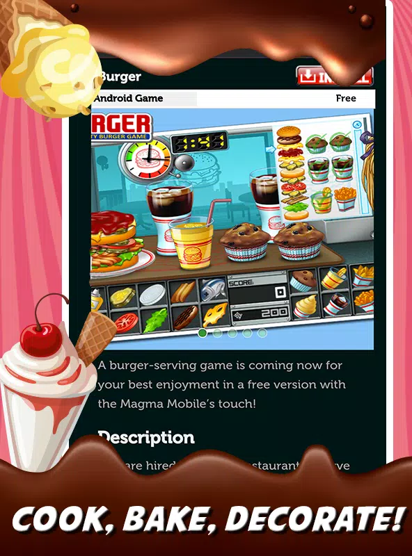 Download do APK de Jogos de confeitaria para Android