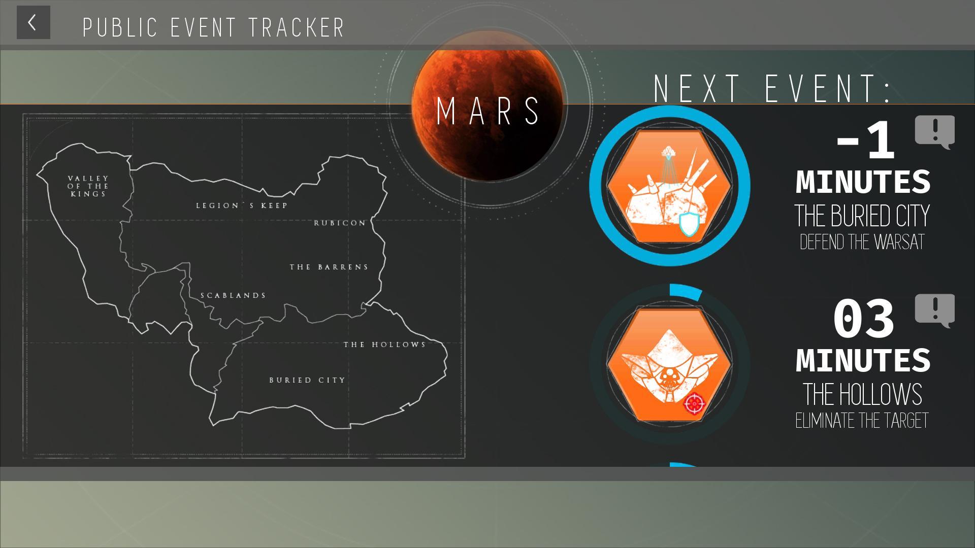 Destiny Public Event Tracker pour Android - Téléchargez l'APK