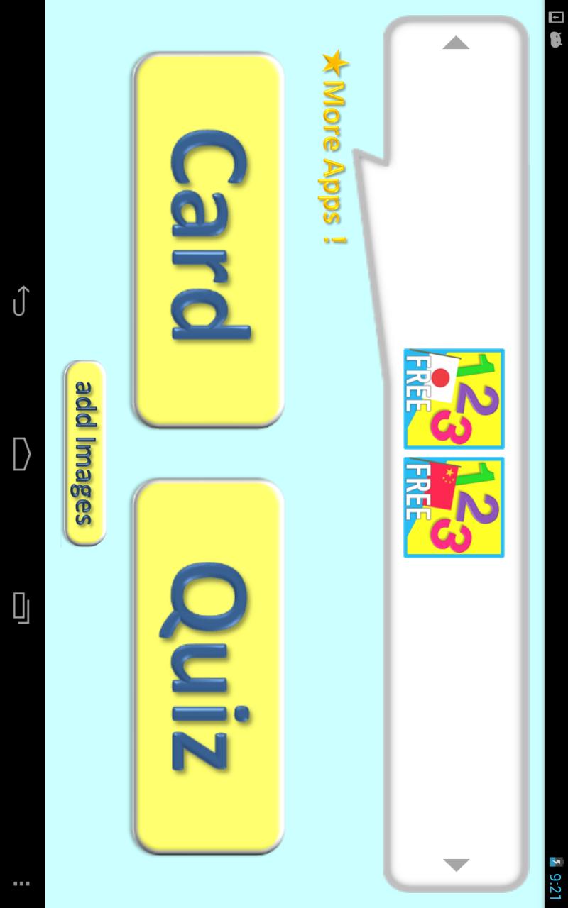 クイズ付英語フラッシュカード123 知育 数字 100無料 Para Android