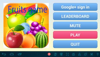 fruits game Affiche