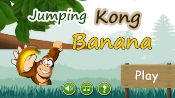 jumping Kong Banana Affiche