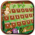 Cute Monkey Theme Zeichen