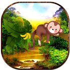 Selva de monos amazonas icono