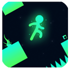 stickman run parkour space simgesi