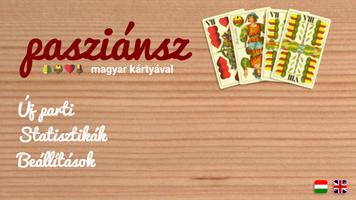 Pasziánsz magyar kártyával Affiche