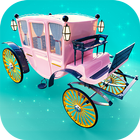 Princess Carriage: Transport de Princesse 2018 3D icône