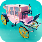 Princess Carriage: Design & Ride. Horse Games 2018 ไอคอน