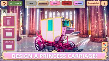 Princess Carriage: Design & Ride. Horse Games 2018 ภาพหน้าจอ 1