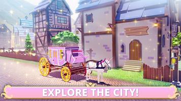 Princess Carriage: Design & Ride. Horse Games 2018 ภาพหน้าจอ 2