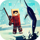 얼음 낚시 크래프트: 겨울 모험. 낚시 게임 아이콘