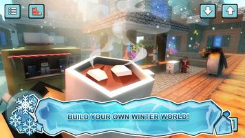 얼음 낚시 크래프트: 겨울 모험. 낚시 게임 포스터