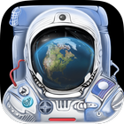 3D Space Walk Astronaut Simulator Shuttle Game आइकन