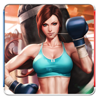 Real 3D Women Boxing Zeichen