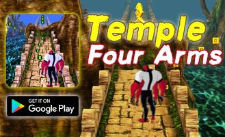 Temple Ben four arms Run: Transform Ultimate Alien plakat