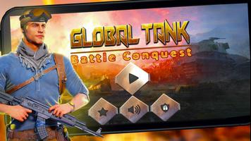 Conquista de batalla global de tanques Poster