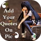 quotes on my pic & quotes app 아이콘