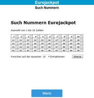 Eurojackpot Glücklich Zahlen für Deutschland screenshot 3