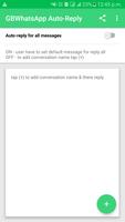 🆕GBWhats Auto-Reply Affiche