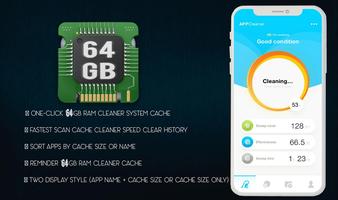 64GB Storage Space Cleaner : 64 GB RAM Expander capture d'écran 1