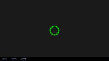 Green C-Circle Neon Clock capture d'écran 1