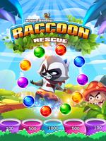 Raccoon Rescue Bubble Shooter Ekran Görüntüsü 1