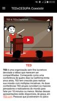 TEDxCESUPA Coexistir اسکرین شاٹ 1