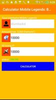 Diamond Mobile Legends Bang Bang Calculator 截图 2