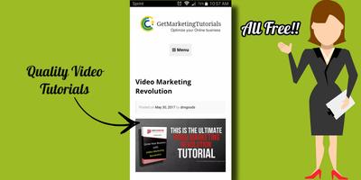 Get Marketing Tutorials الملصق