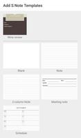 Add S Note Template Screenshot 1