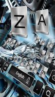 machine silver gear keyboard mechanical future ai Cartaz