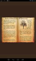Poster Book of Shadows White Wiccan Magick Grimoire