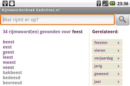 Uitgelezene Rijmwoordenboek Gedichten.nl for Android - APK Download LX-33