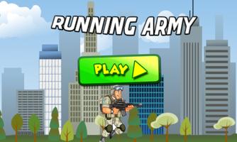 Running Army Affiche