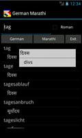 German Marathi Dictionary Affiche