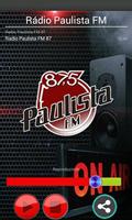 Rádio Paulista FM 87.5 MHz Plakat