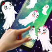 Friendly Halloween Ghosts on Screen