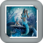 Mermaid under the sea GIF Live Wallpaper icône
