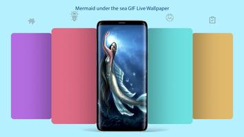 Mermaid under the sea GIF Live Wallpaper скриншот 1