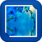 Blue Flower GIF Live Wallpaper icon